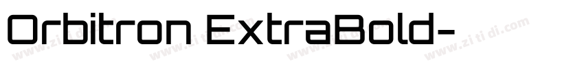 Orbitron ExtraBold字体转换